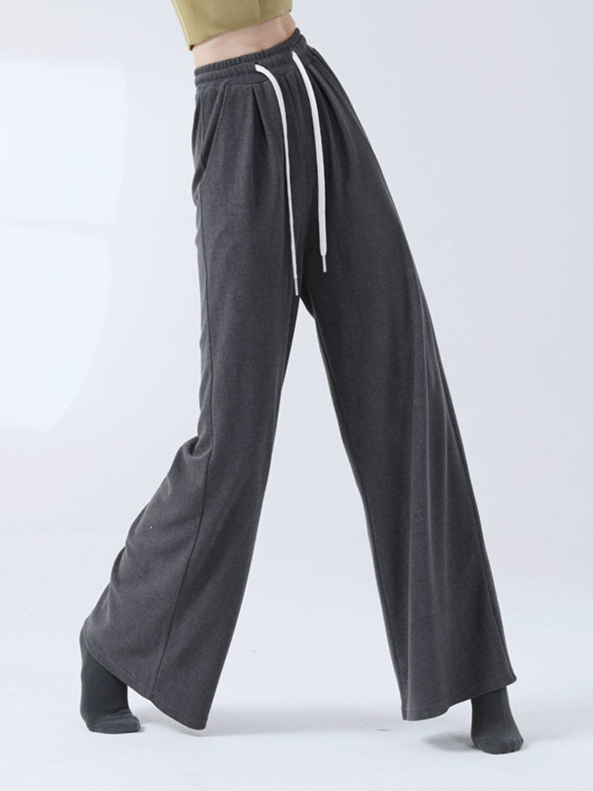 Modern dance loose straight dance pants new shape clothes women loose straight -legged wide -leg pants practice daily training pants