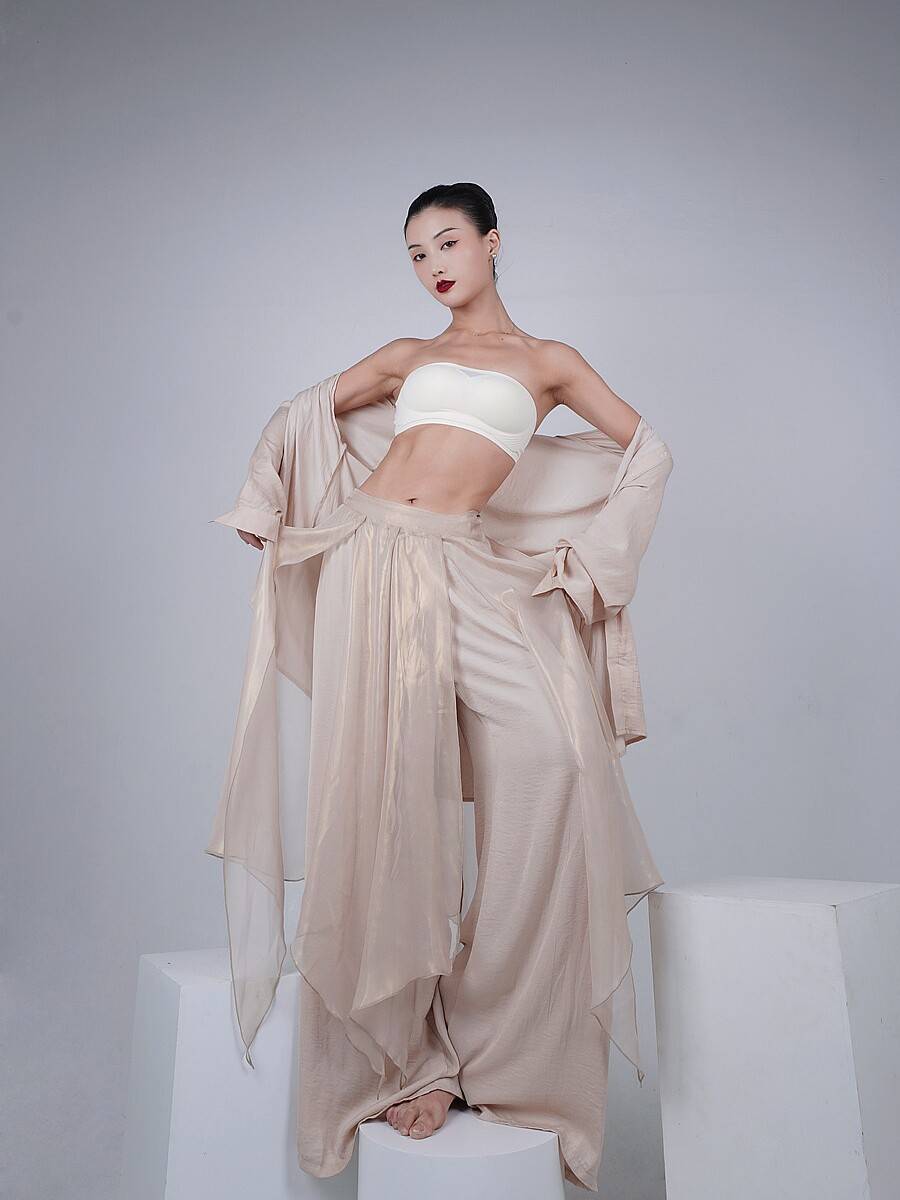 WYZ Gai Gai Homing Dance Modern Dance Dance Dance Shirt Wide -Leg Pants Performance Server Jazz Loose Shirt Men and Women