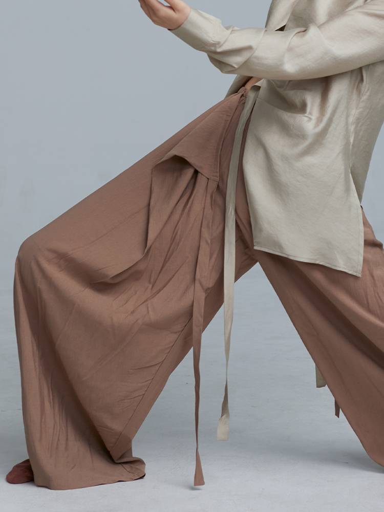Gorgeous show modern dance exercise pants elegant wide leg pants new classical dance exercise uniforms loose professional dance pants