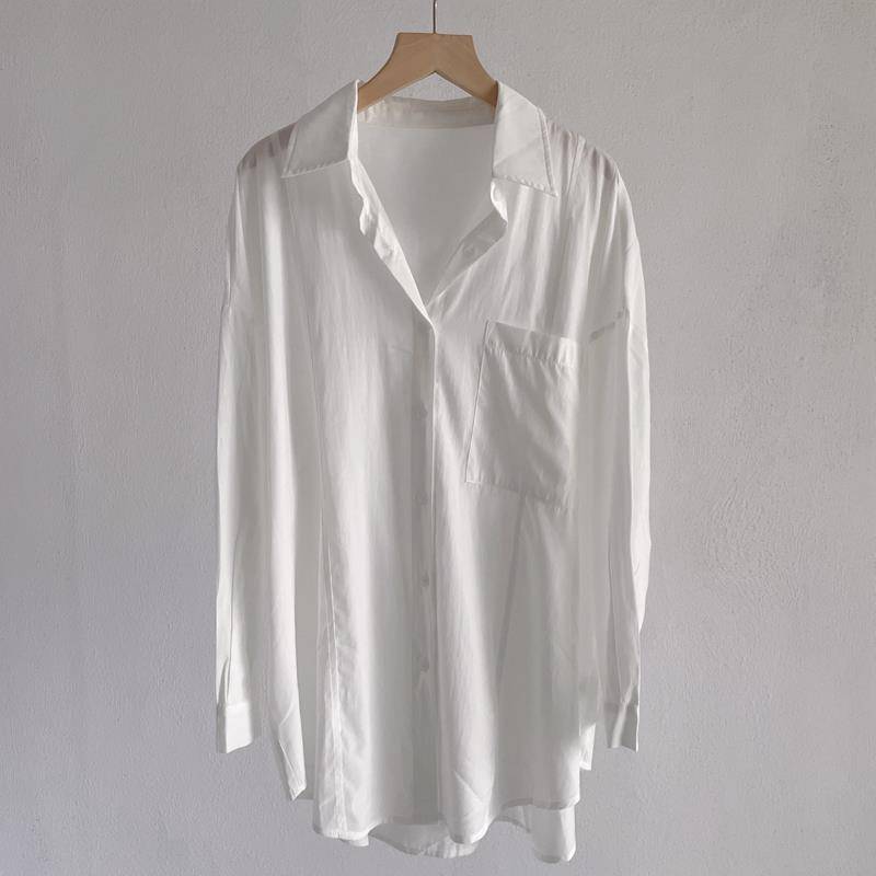 Loose men and women, the same modern dance shirt dance dance service female practicing black and white shirt performance service