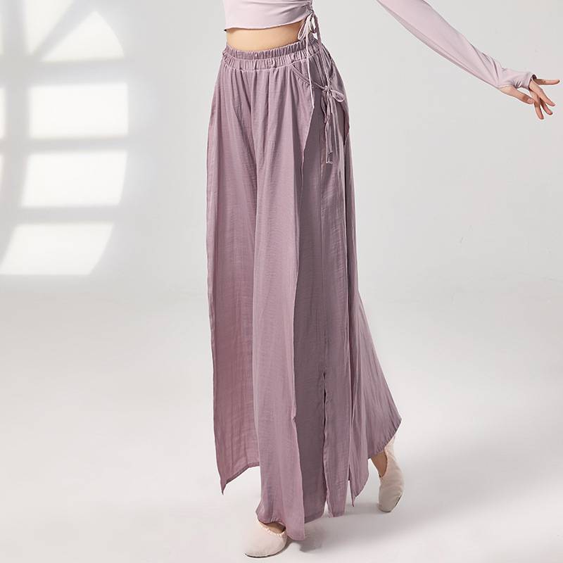 Chinese dance modern dance practice service classical dance pants female professional practice pants elegant wide leg pants