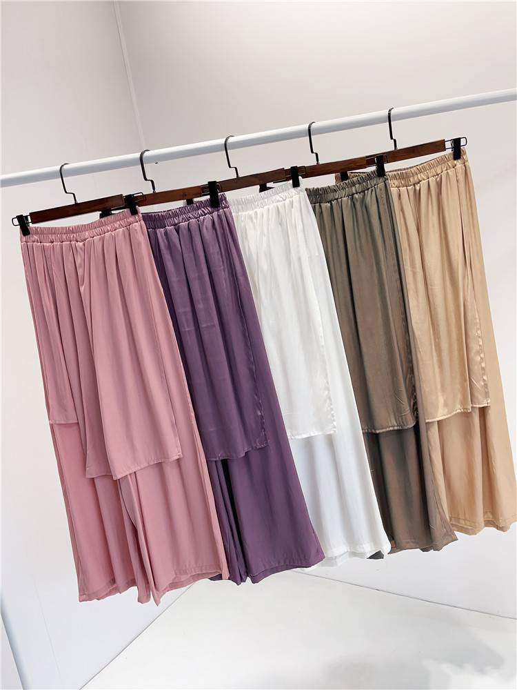 Classical dance exercise suit, loose, elegant wide leg pants, thin and dive pants, Chinese dance pants modern dance exercise pants