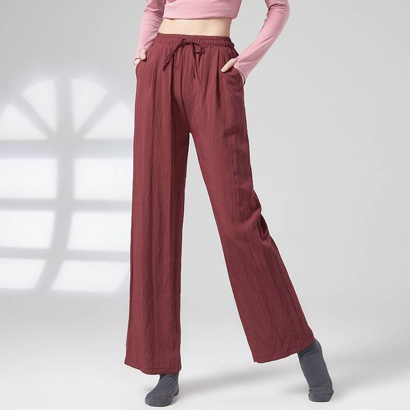 Dance practice pants men and women loose, elegant modern dance cloud pants, classical dance national dance nation dance straight leggings spring and summer