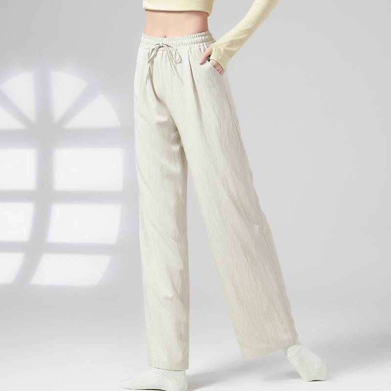 Dance practice pants men and women loose, elegant modern dance cloud pants, classical dance national dance nation dance straight leggings spring and summer