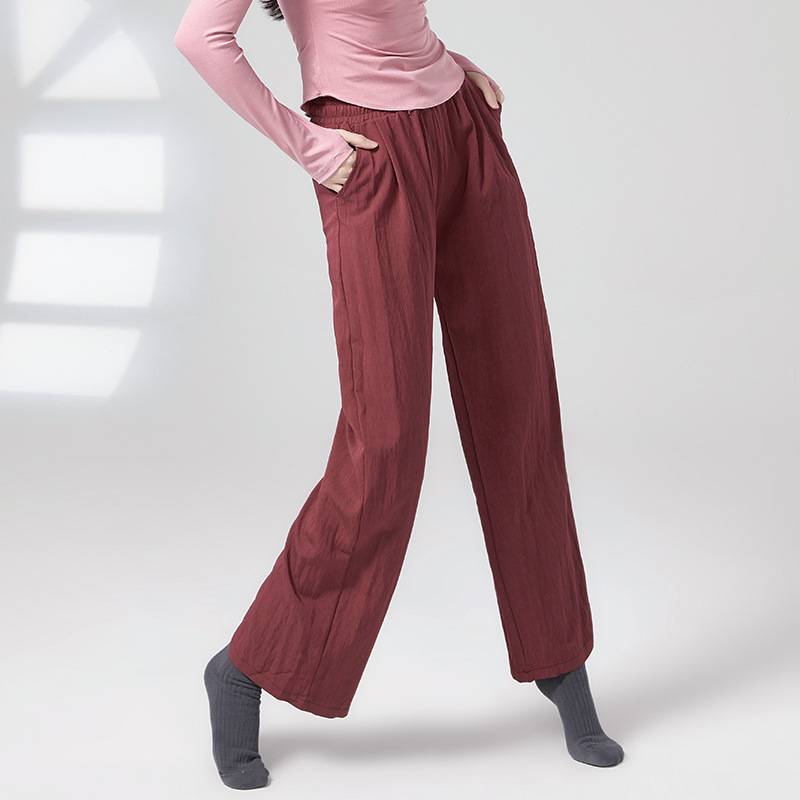 Dance practice pants men and women loose, elegant modern dance cloud pants, classical dance national dance nation dance straight leggings spring and summer