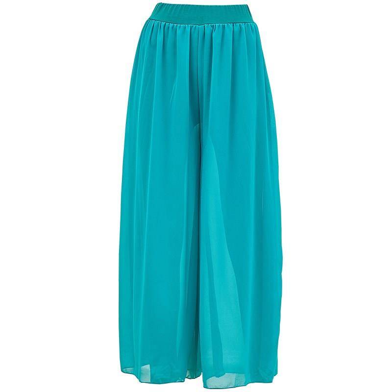 Classical dance wide -leg pants performance clothing female elegant yarn pants modern dance exercise summer dance pants female loose white pants