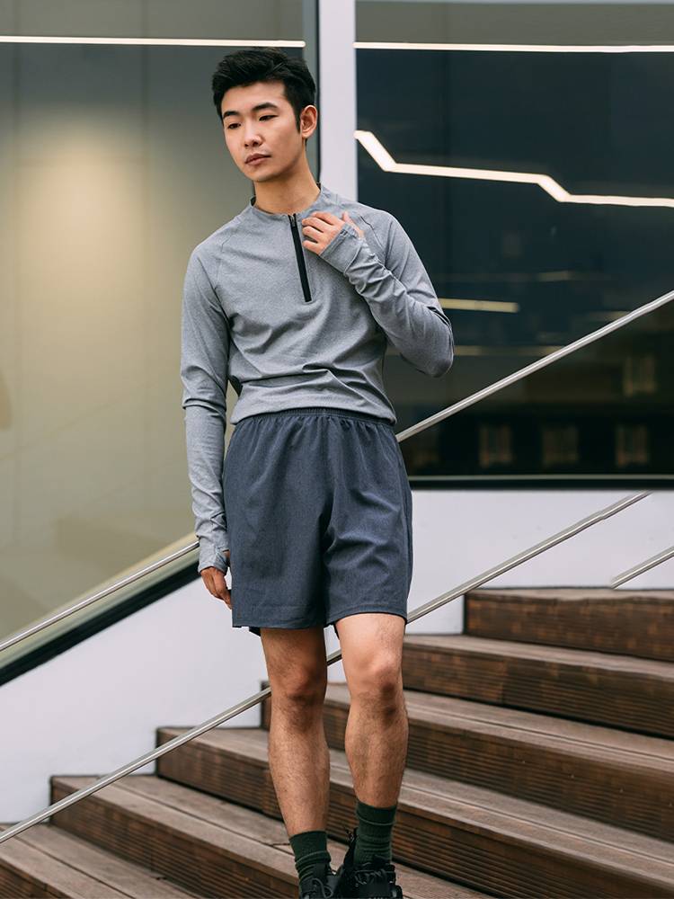 Dance practice service men's sports speed dry clothes modern dance, long -sleeved T -shirt adult Hu Shen staff C228
