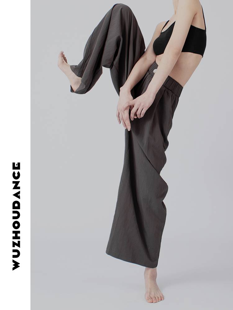 Dance Chau Danz Modern Dance Practice Server Fold Wide version of the bottoming button falls into the spring and summer thin practice pants