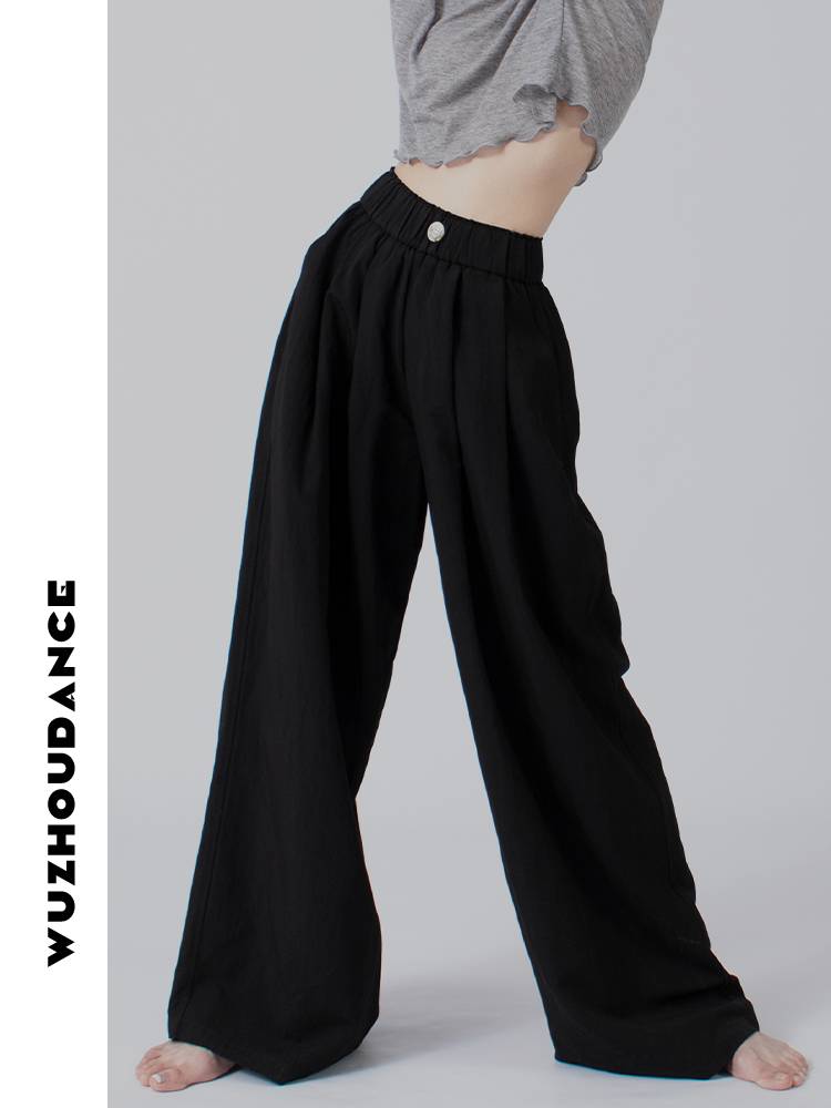 Dance Chau Danz Modern Dance Practice Server Fold Wide version of the bottoming button falls into the spring and summer thin practice pants