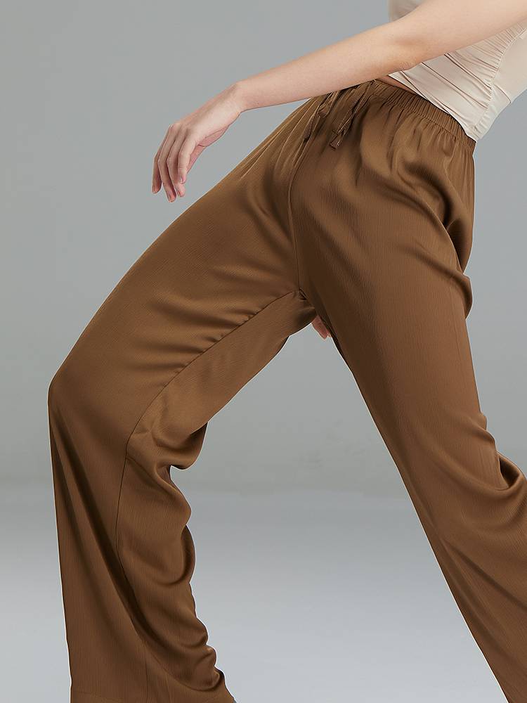 Dance Dance Classical Dance Practice Female Permanent Legs Broad Pants Chinese Style Dance Series Modern Dance Straight Sensory Pants