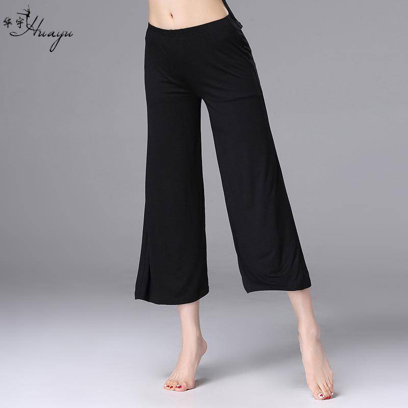 Huayu Dance New Modern Dance Pants Exercise Services Loose Modal Wide Pants Female Belly Dance