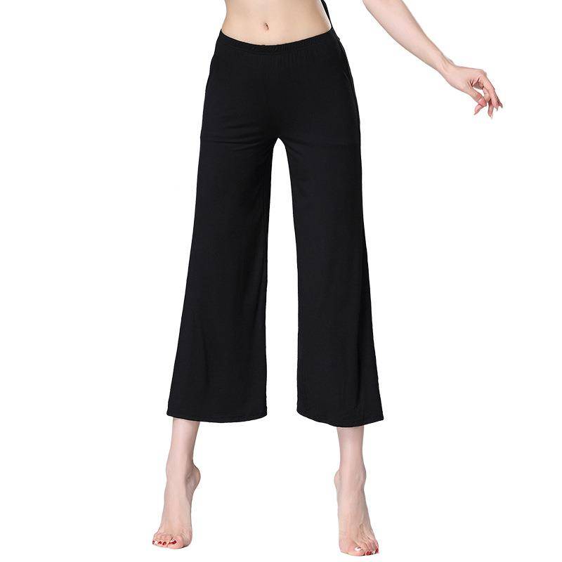 Huayu Dance New Modern Dance Pants Exercise Services Loose Modal Wide Pants Female Belly Dance