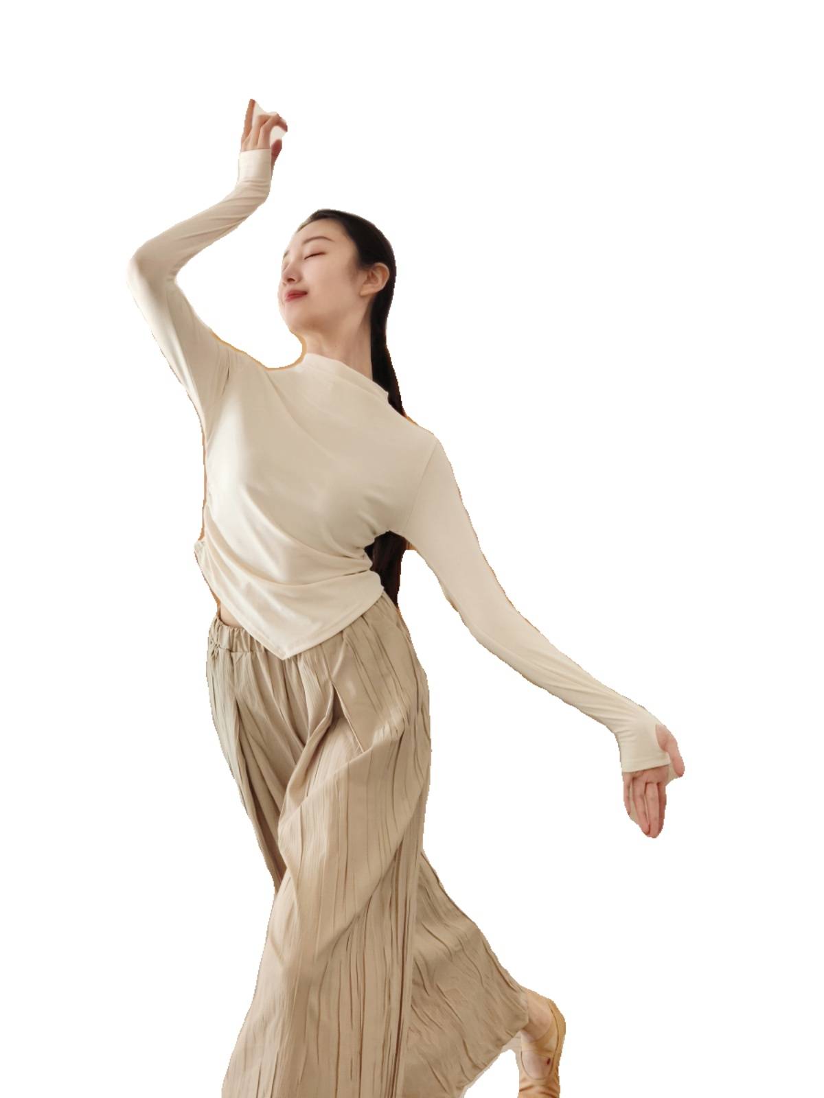 Modern Dance Autumn and Winter Dance Dance Dance Series Top Classical Dance Professional Todels Training Sely Long -sleeved Clothing Female Art Test