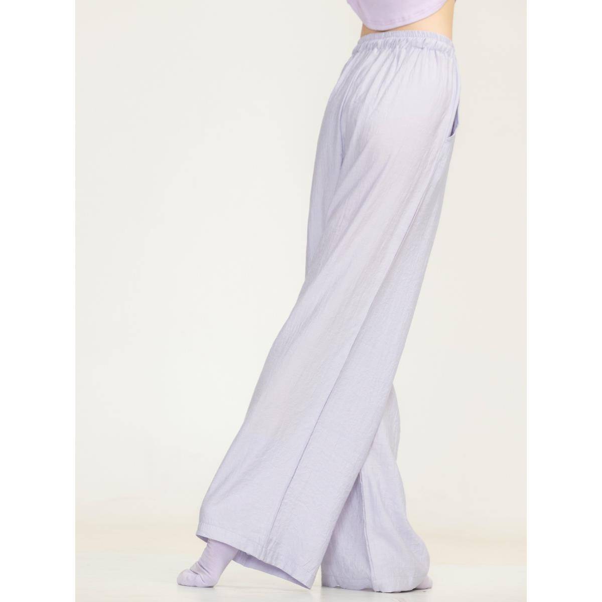 Modern dance exercise pocket pocket straight -leg wide -leg pants flowing Chinese dance nation classical dance service Zen pants