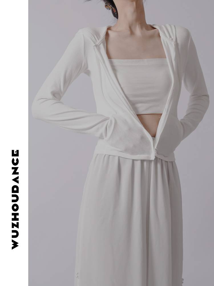 Dancezhou Danus Modern Dance Cardigerm Straight Ballet Yoga Daily Practice Construction Training Top Dance Dance Server