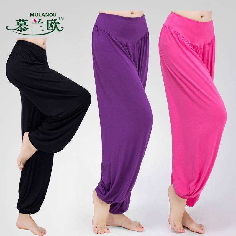 Modern dance exercise uniform medium -sleeved Modal dance shirt beauty back yoga -shaped dress square dance health clothes girl