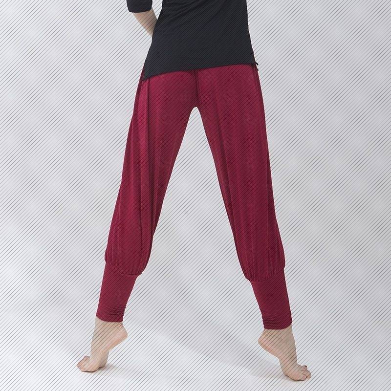 Art test dance pants men and women modern dance exercise pants adult loose black lantern pants Mongolian dance pants classic pants
