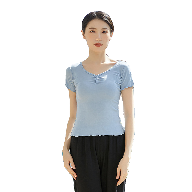 Modern dance dance dance service practice service female adult jacket short -sleeved Chinese classical dance training shape performance clothing