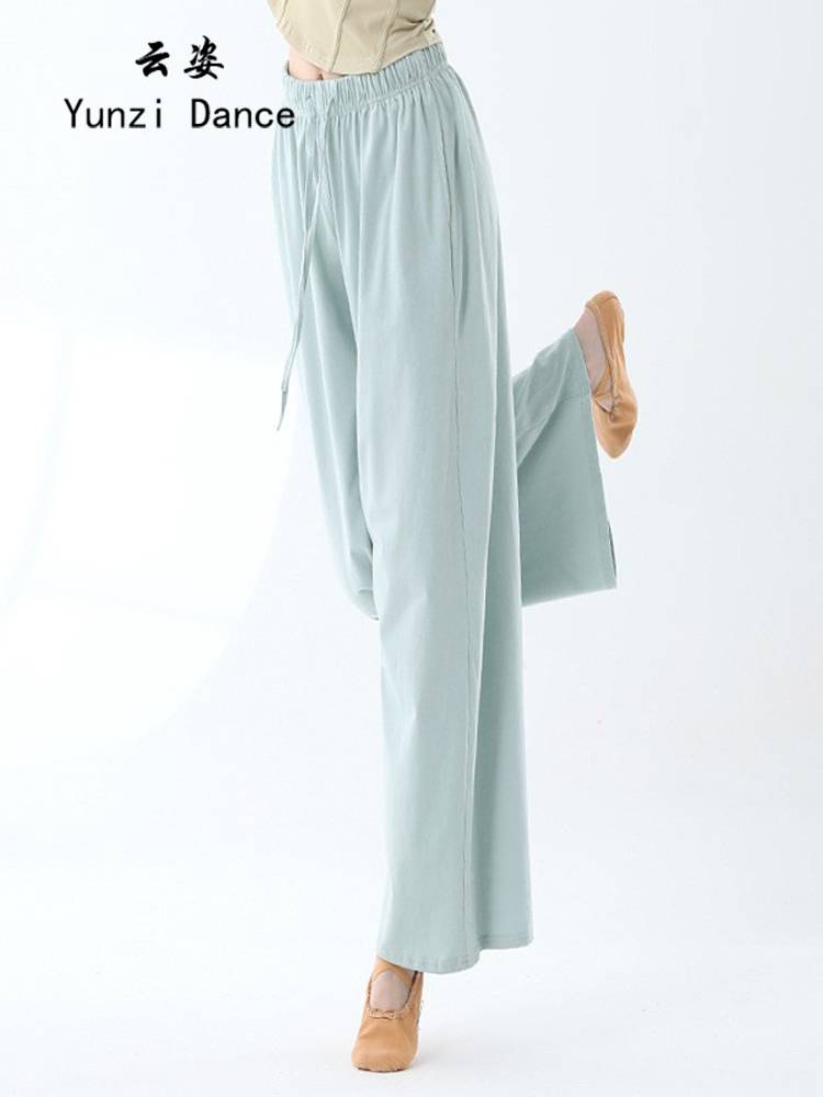 Modern dance pants vertical 2024 new Chinese dance performance service classical dance exercise service summer dance wide -leg pants