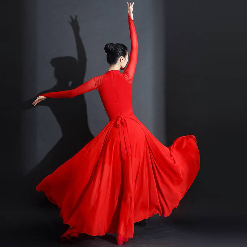 Classical Dance Performance Female Eap 2024 New Chinese Wind White Dress Modern Dance Open Dance Dance Skirt