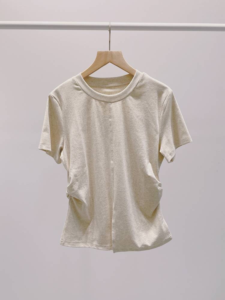 Niche design model for split modern dance exercise uniform show shows ballet dance clothes everyday wear T short sleeves