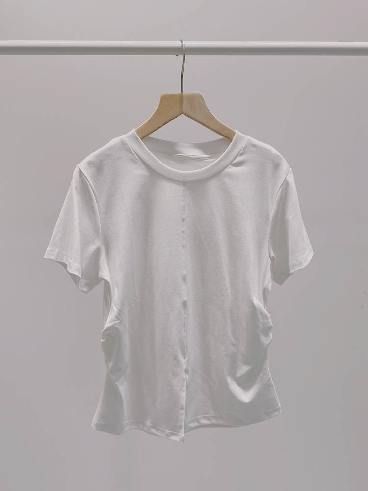 Niche design model for split modern dance exercise uniform show shows ballet dance clothes everyday wear T short sleeves