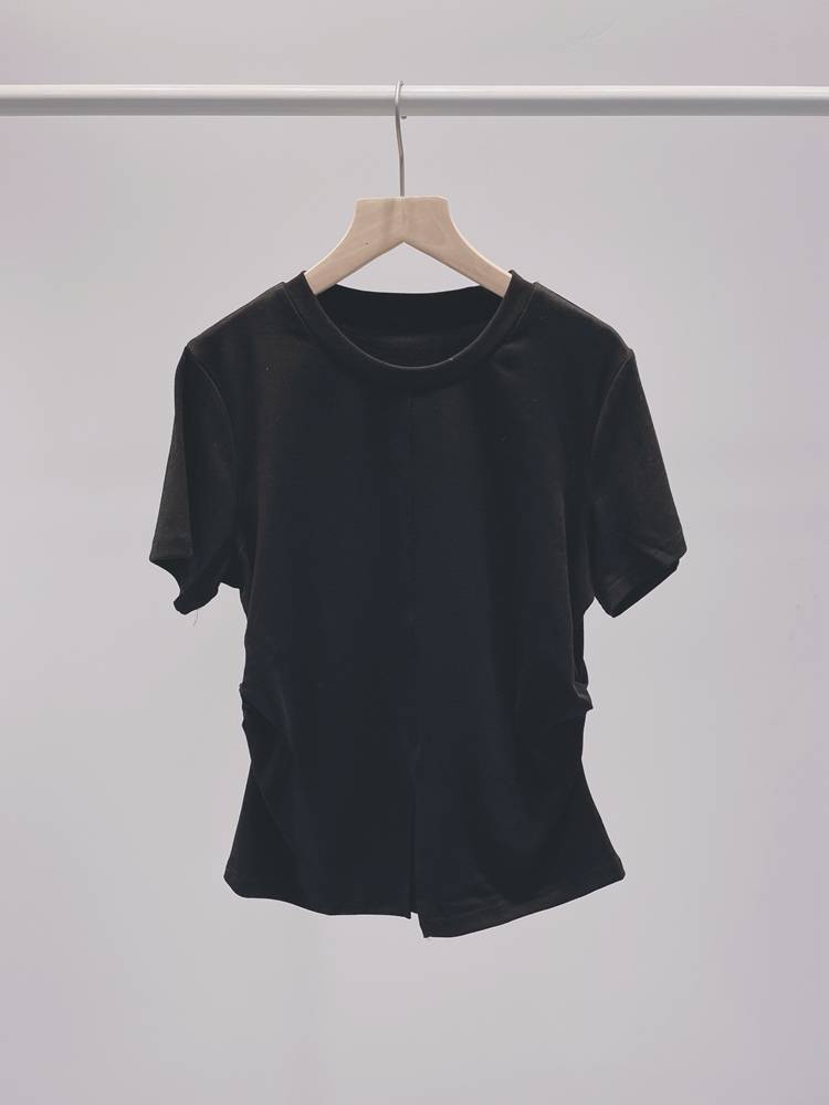 Niche design model for split modern dance exercise uniform show shows ballet dance clothes everyday wear T short sleeves