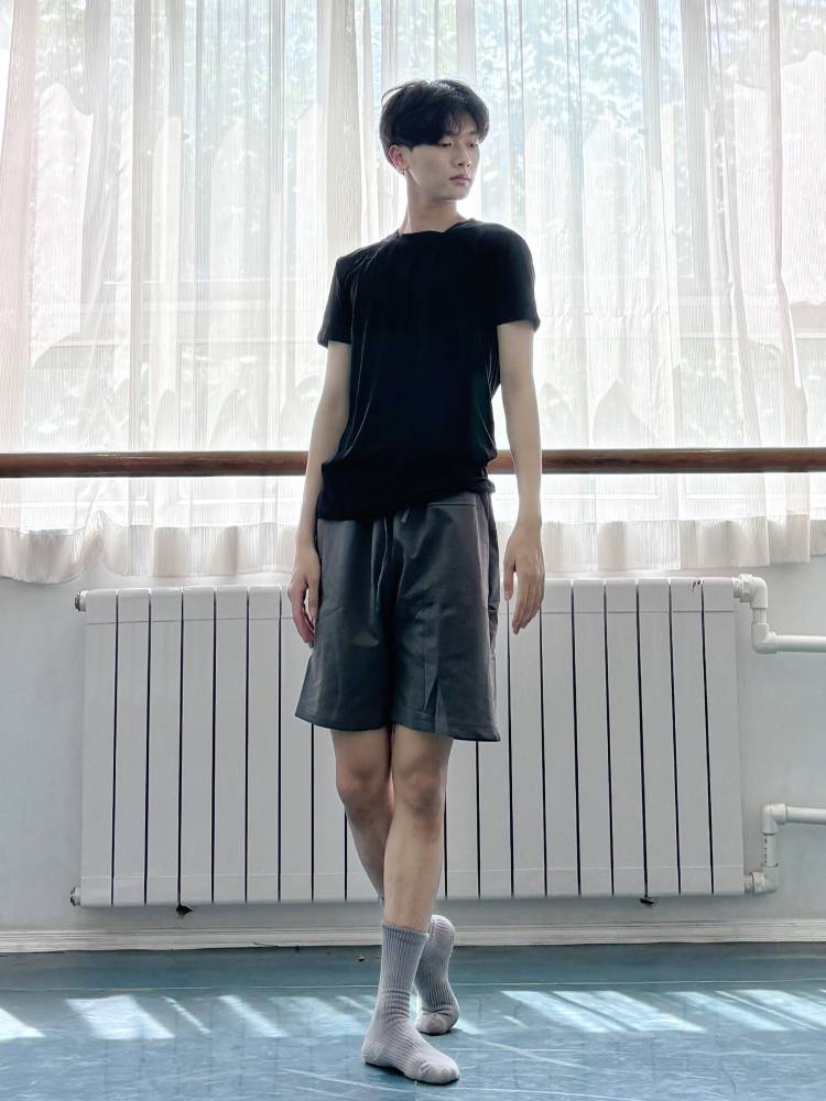 Summer dance pants men's and women's same models of loose modern dance exercise shorts daily wear classical dance -shaped training pants