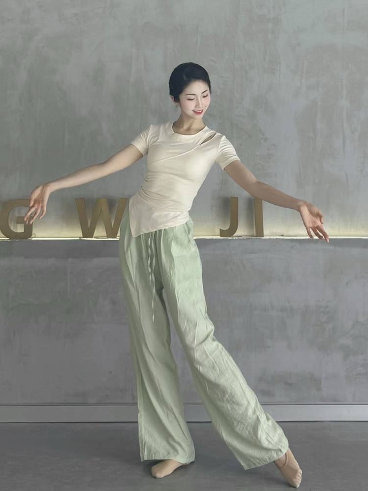 Dance pants straight -legged pants Modern dance pants adult classical dance exercise pants new dance pants summer summer