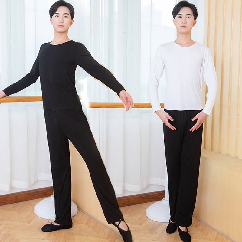 Dance service male student art test exercises Modal set Modern dance Lauding dance Chinese dance body training suit