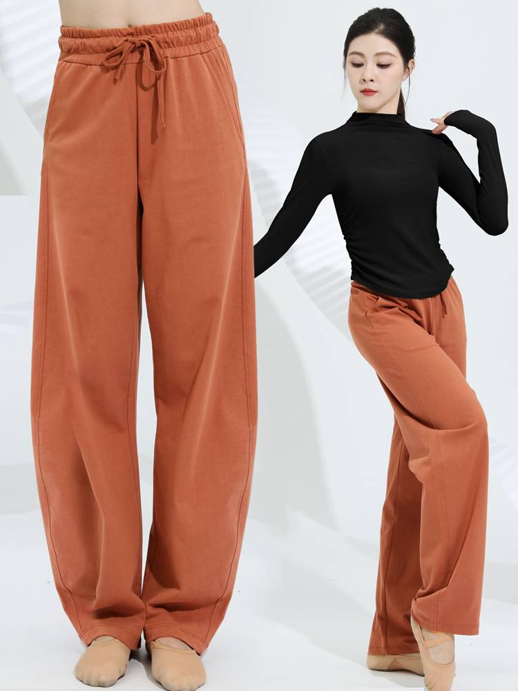 Modern dance pants dance practice clothes loose body dance pants male Chinese classical dance straight -legged pants female spring