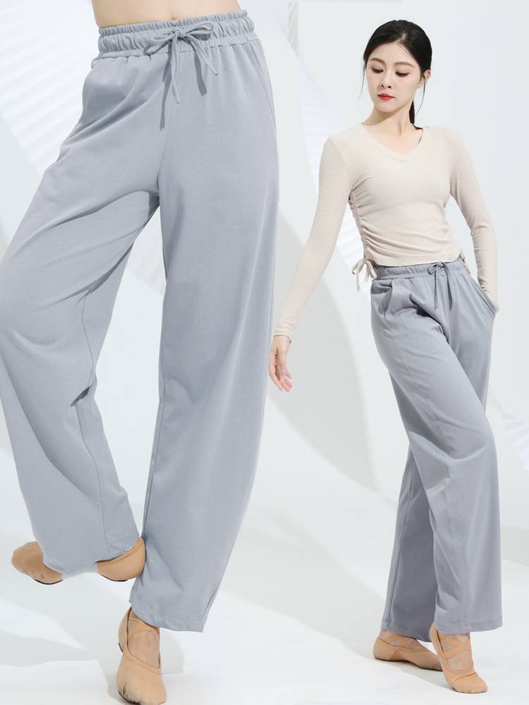 Modern dance pants dance practice clothes loose body dance pants male Chinese classical dance straight -legged pants female spring