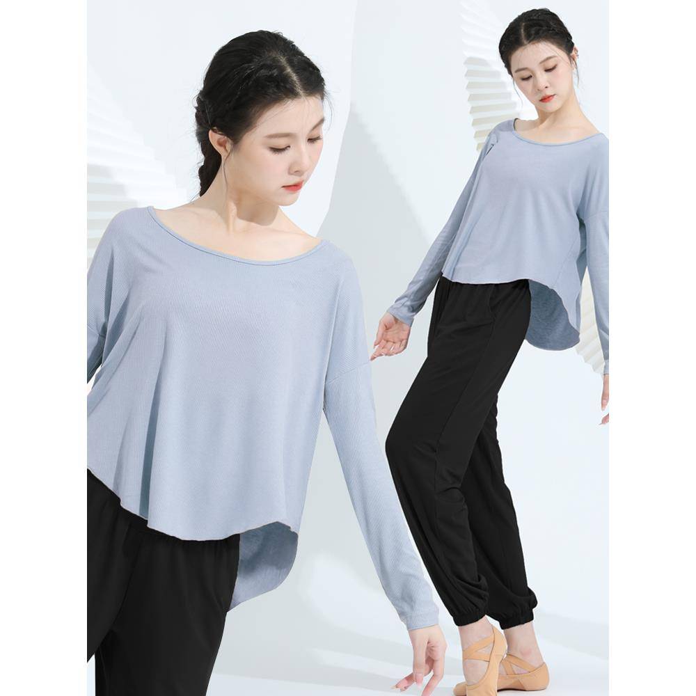 Dance clothing classical dance exercise service girl top jacket Chinese dance clothing modern dance Modal long sleeves spring and summer
