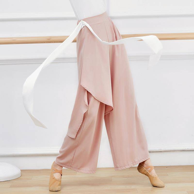 Modern Dance Practice Model Skirts Chinese Ancient Jazz Dance Wide Legs Long Pants Falling Damn Performance Classical Dance Clothing