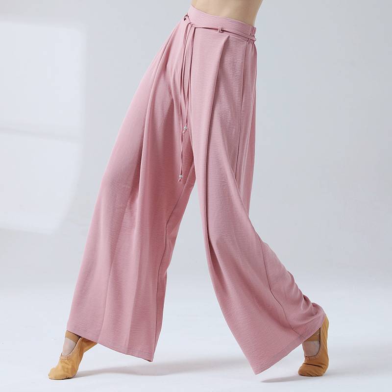 Modern dance clothing classical loose straight straight wide legs daily practice pants, pants, figure, female Chinese dance dance pants