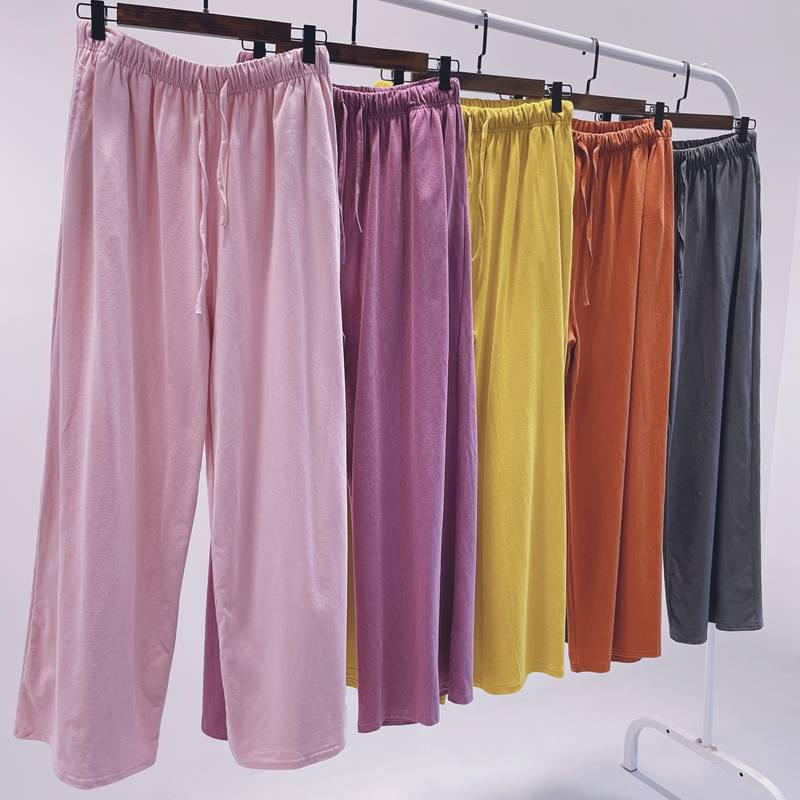 Cotton thigh pants female dance h service long pants classical dance modern dance Chinese dance exercise exercise pants loose straight tube