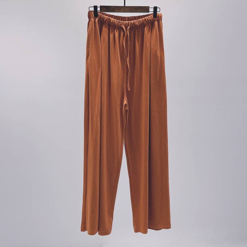 Cotton thigh pants female dance h service long pants classical dance modern dance Chinese dance exercise exercise pants loose straight tube