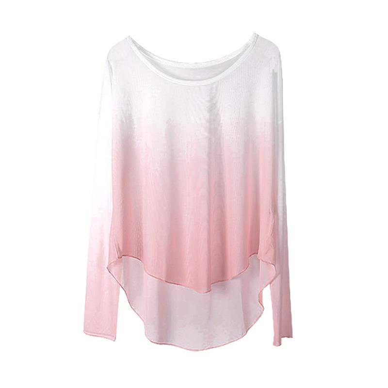 Classical dance yarn clothing net gauze upper top, long sleeve long -sleeved modern dance exercises, female performances, rhyme, adults