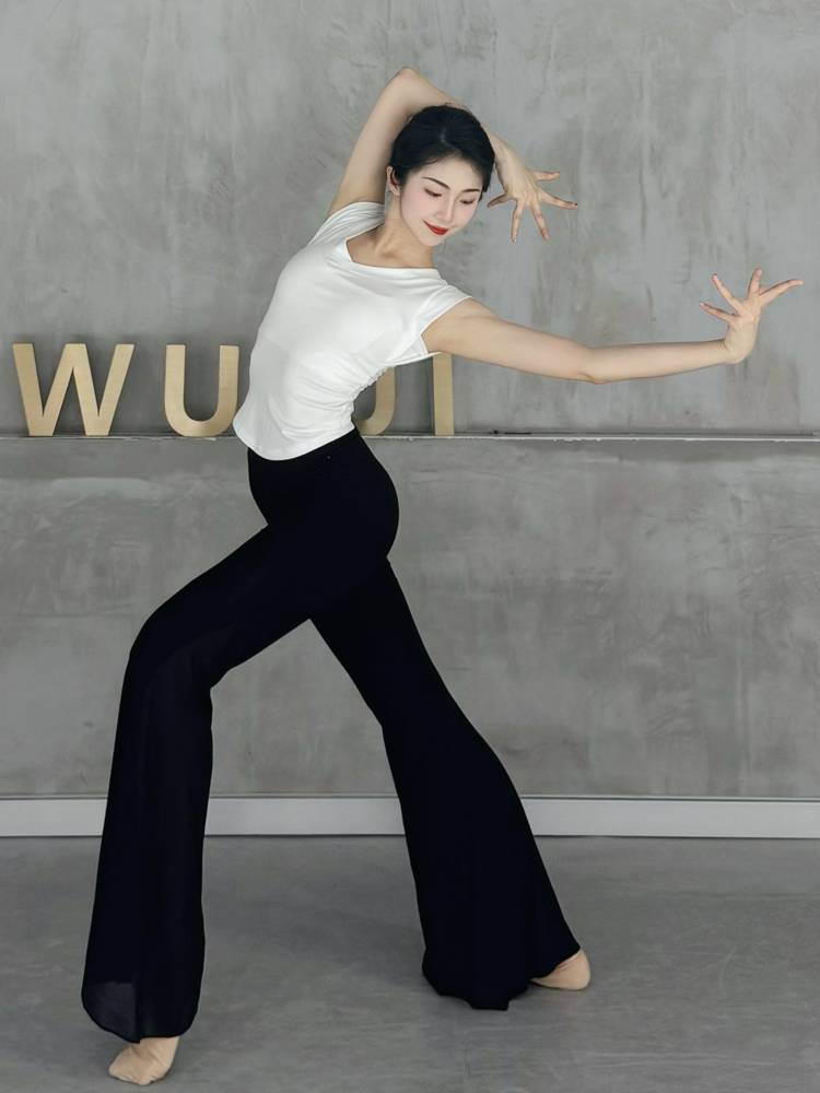 Classical dance micro -pants black dance pants Modal's martial arts thin summer modern dance pants body training clothing
