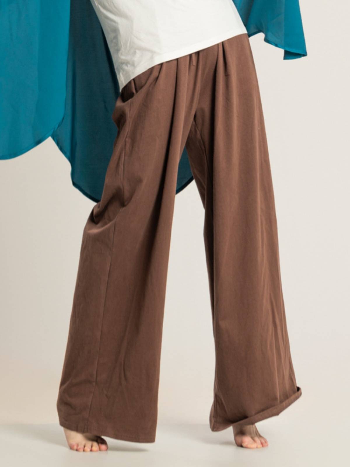 Modern dance practice clothes loose cotton pants, men and women, wide -leg pants, fat legs straight pants dancing art test pants