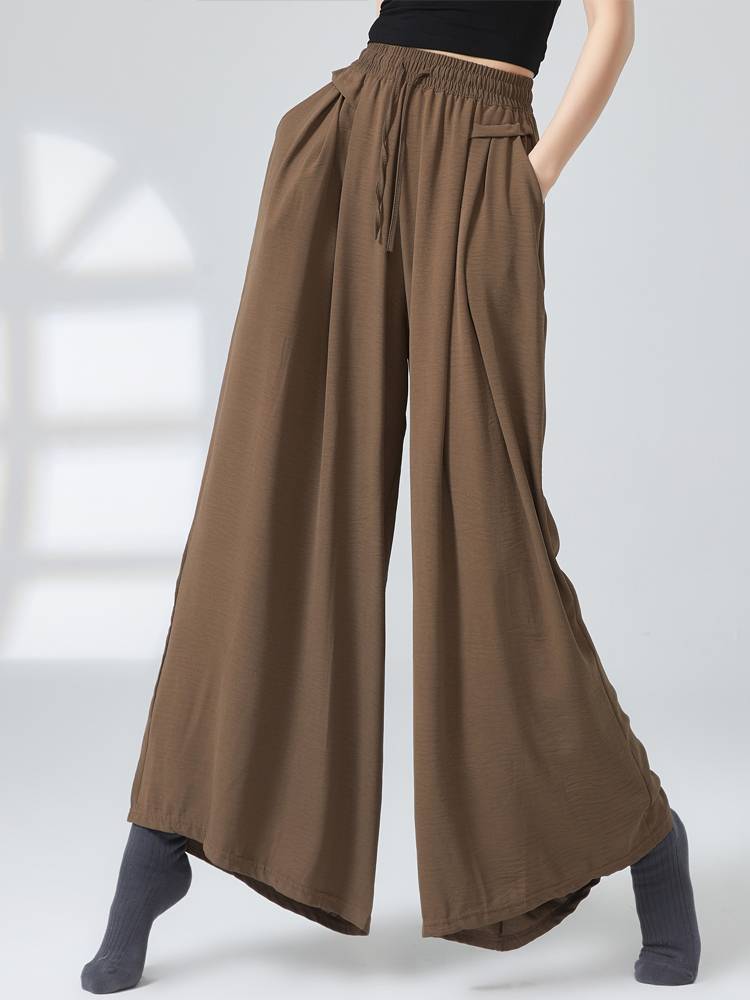 Modern dance exercise pants, female adults can wear loose straight -legged wide -leg pants Chinese classical dance dance pants