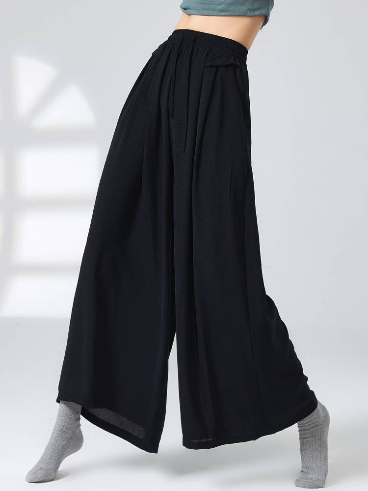 Modern dance exercise pants, female adults can wear loose straight -legged wide -leg pants Chinese classical dance dance pants