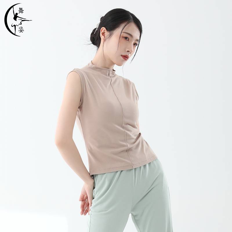 Modern dance training service female adult sleeveless vest yoga body training suit