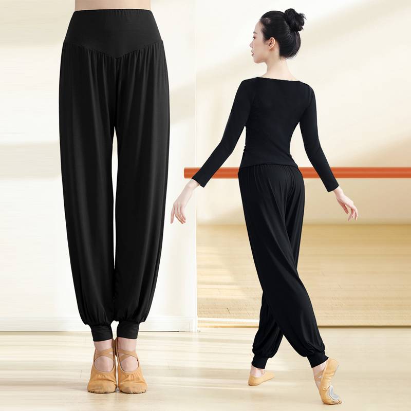 Dance practice clothing female lantern pants suit dancing Modal modern dance shape loose wide -leg dance pants female