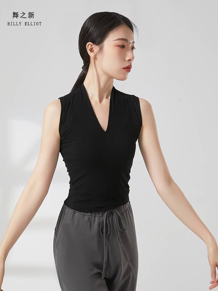 Classical Dance Dance Funmore Summer Dance top Women's new fashion Chinese dance base training modern dance vest