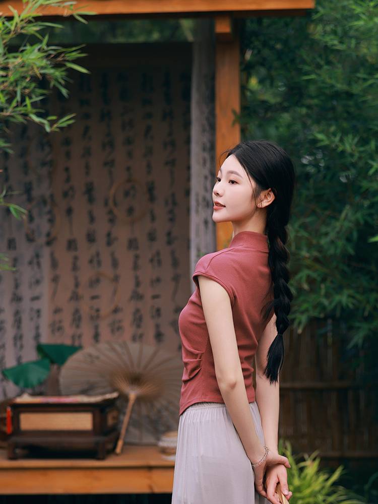 3381 Classical dance service female summer new adult short -sleeved top thin daily Chinese modern dancing