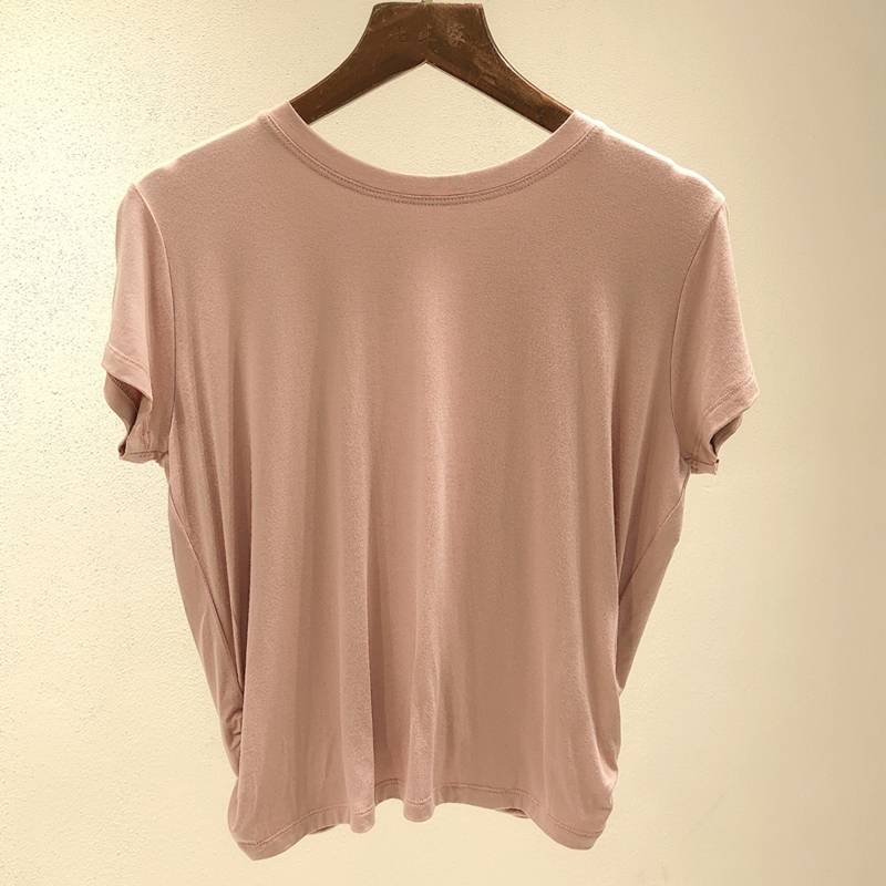 Dance service summer short -sleeved back -shaped training suit Modal modern dance exercise short fitness yoga top