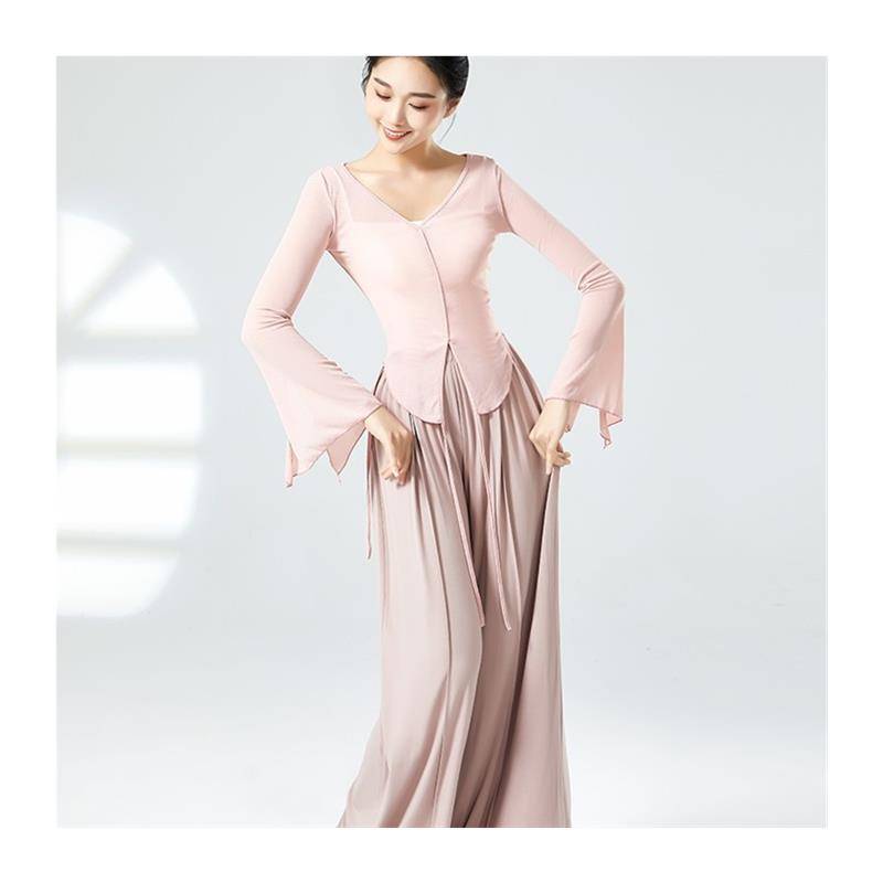 Modern dance pants straight pants dance dance clothes, Chinese dance shape, elegant wide leg pants classical dance exercises