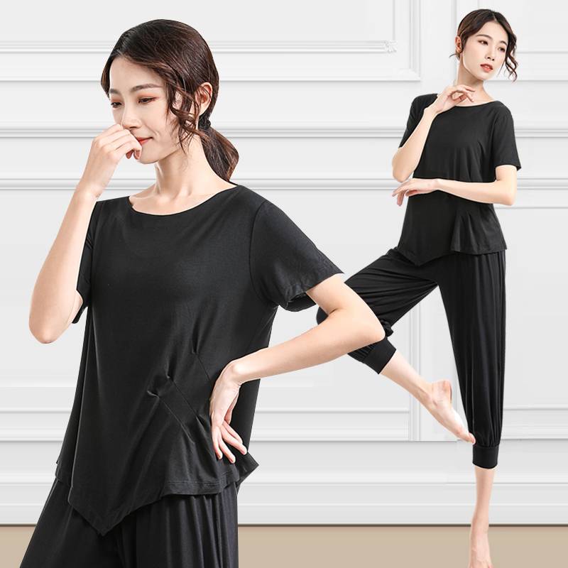 Modern dance clothing top female dance training service Latin dance Chinese dance body training clothing teacher dancing set