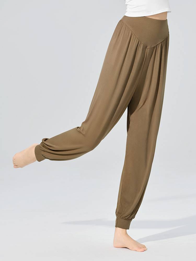 Dance Practice Female Summer Model Loose Shape Training wide -leg pants suit Modern dance classical dance pants